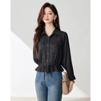 Like The Age Of Water Fall Velvet feel Coat Loose Fit Women's
