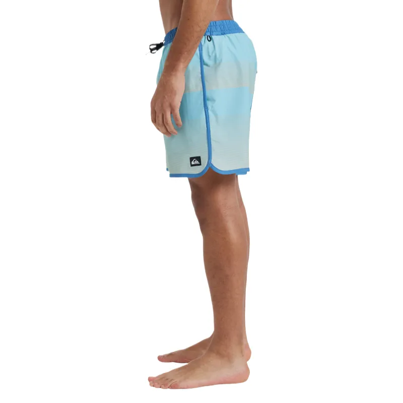 Quiksilver Surfsilk Scallop Swimming Shorts Men's Light Blue-3