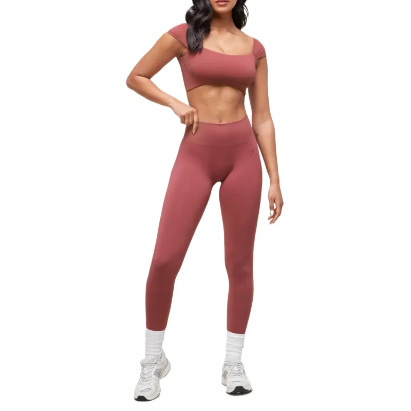GYMSHARK Yoga Pants Women's Berry Pink-3