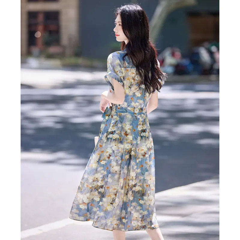 Still Quiet Short Sleeved Dress Women's-2