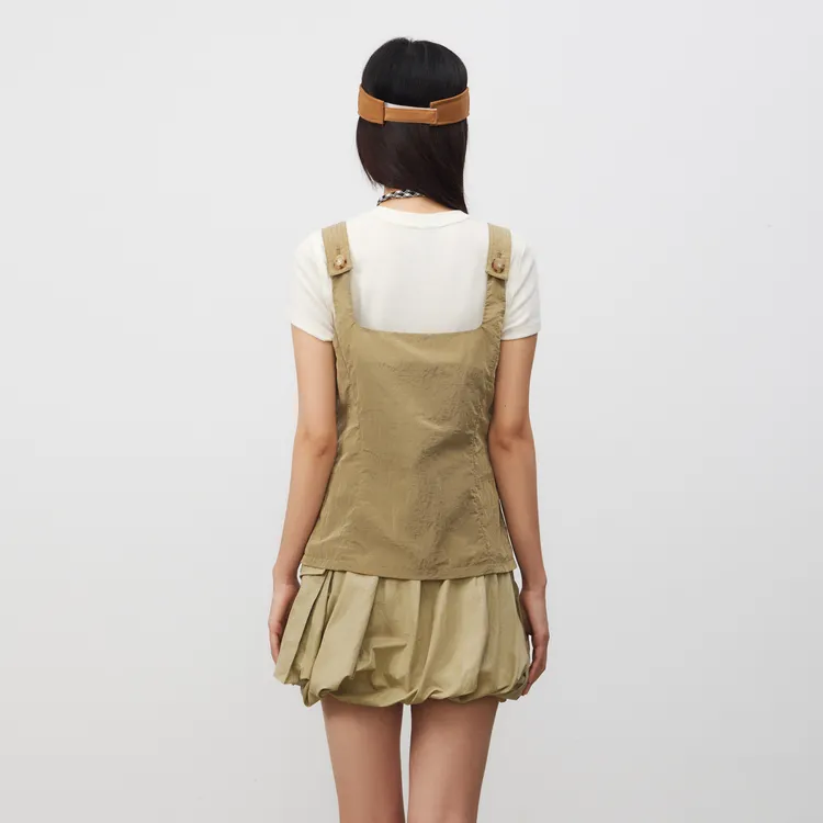 Lost In Echo Vest Women's Khaki-4