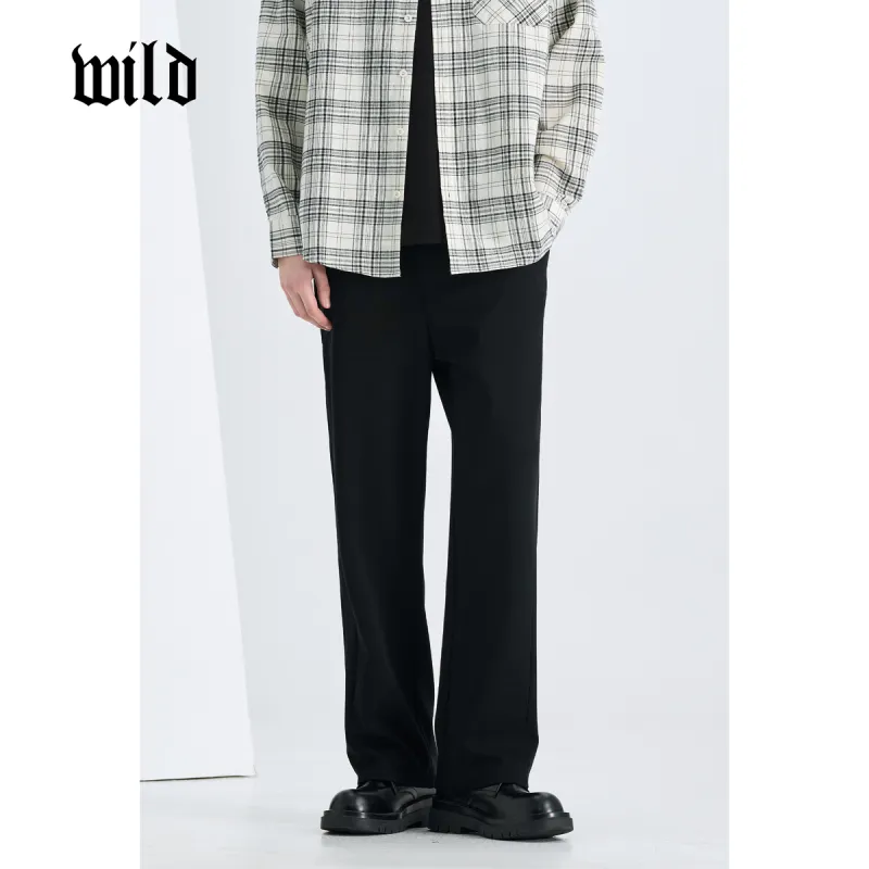 WILD LEADER Casual Pants Men Premium Black[XXKW5138W95]-3