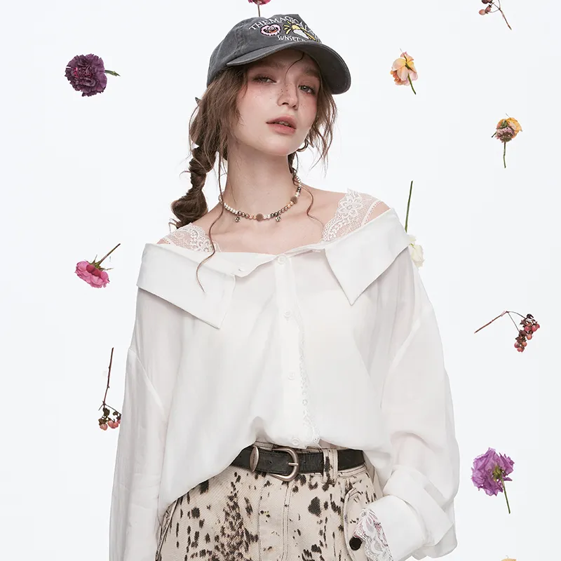 ELF SACK Shirt Women's Elegance White-2