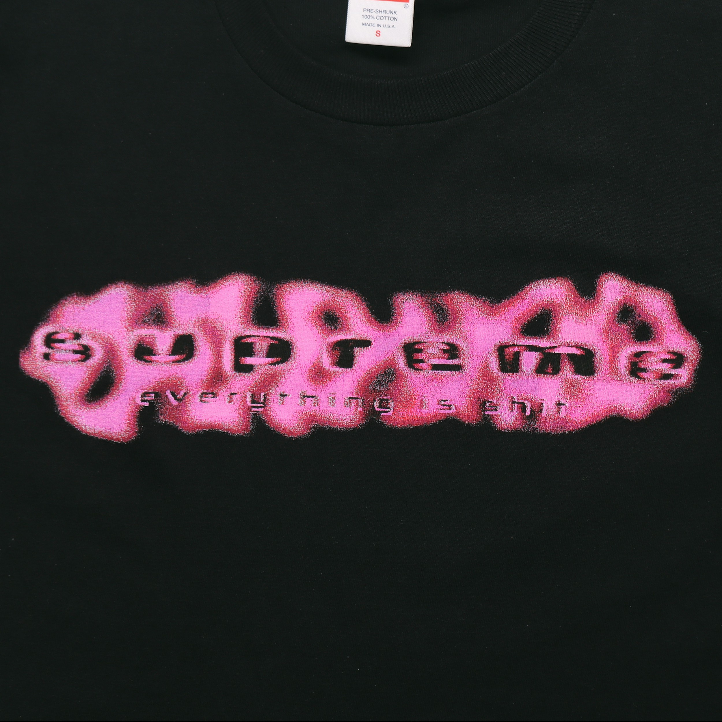 Supreme Everything Is Shit Tee Black L - POIZON