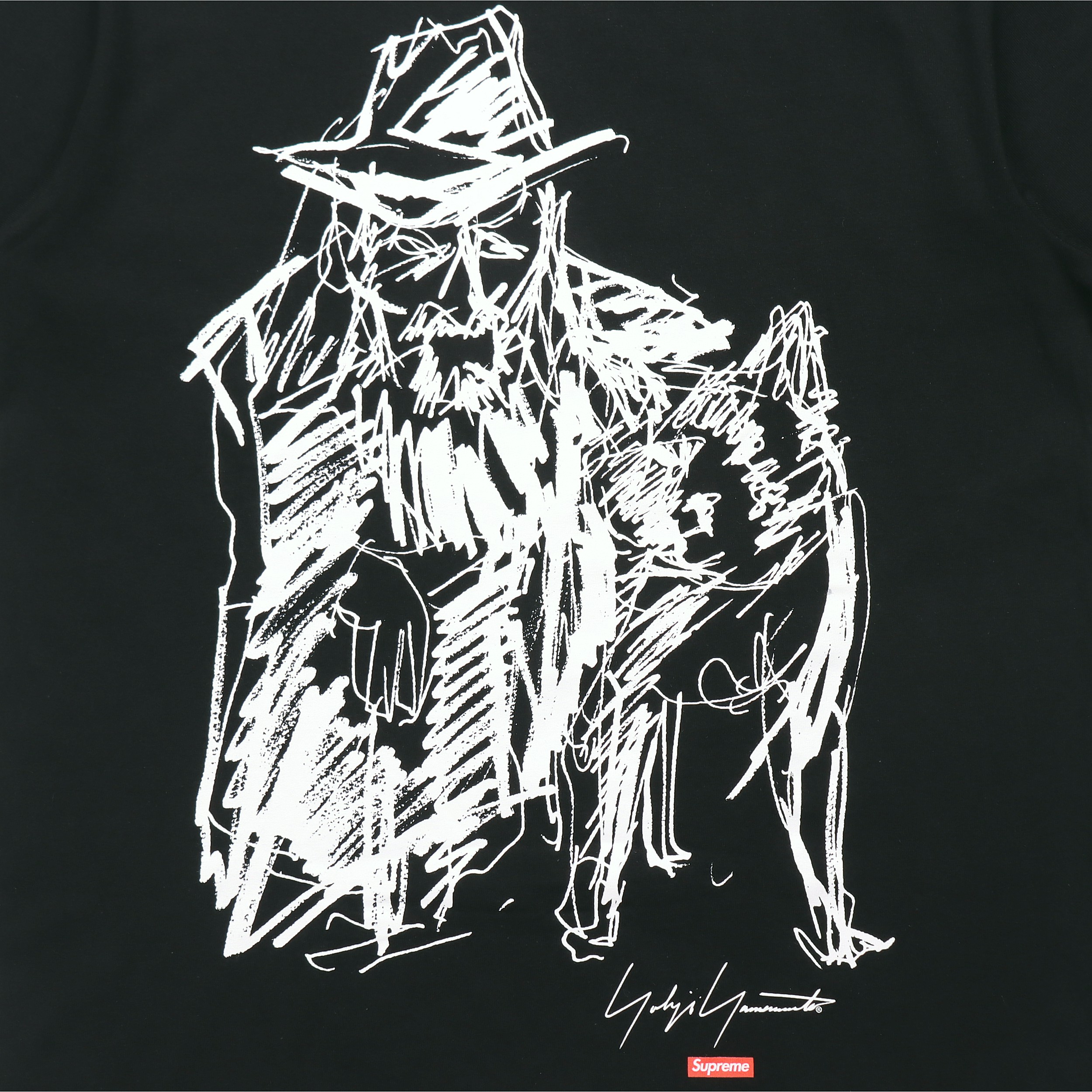 Supreme Yohji Yamamoto Scribble Portrait Tee - POIZON