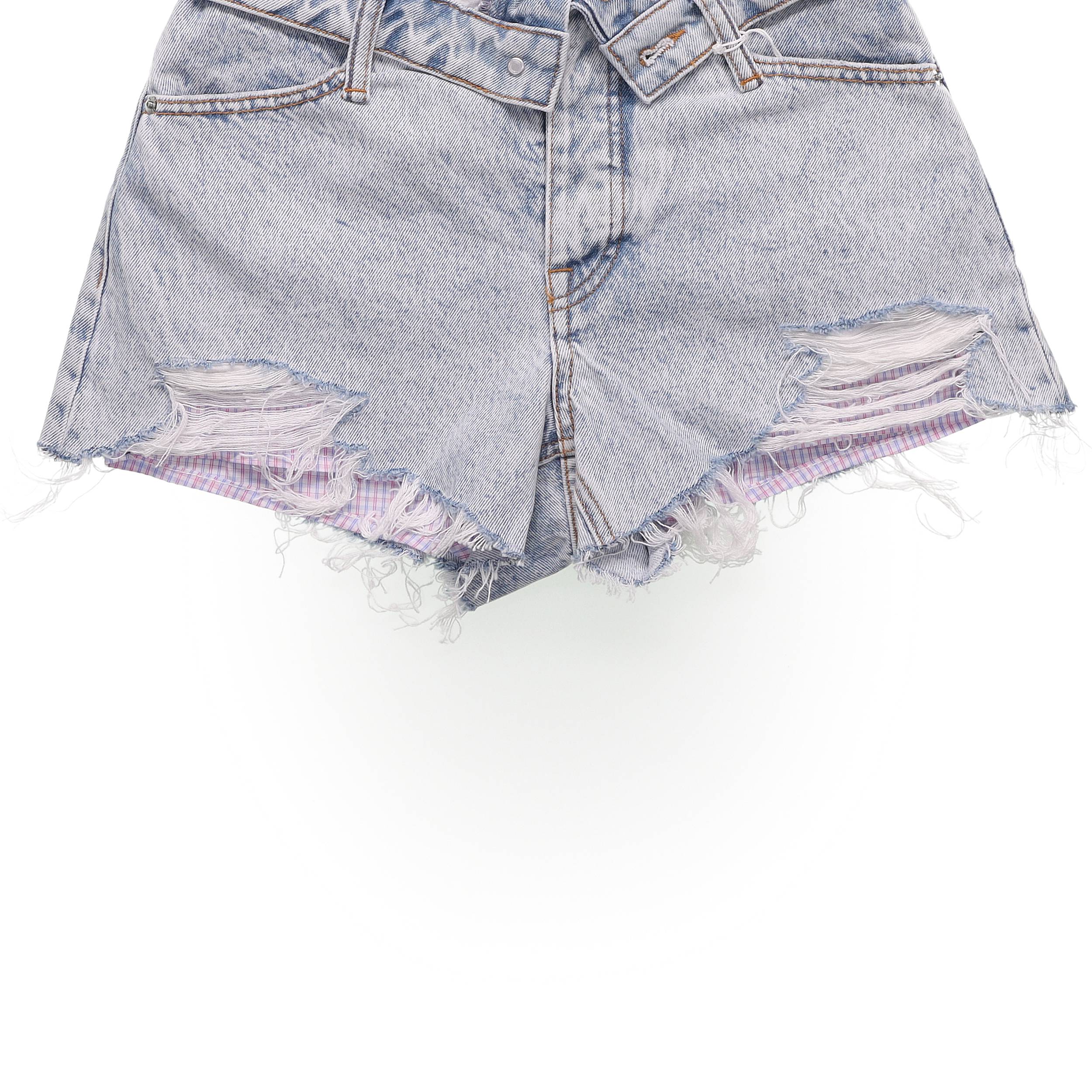 Alexander Wang Denim Shorts Women's Blue - Cheap Rcj Jordan