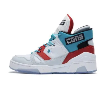 Converse ERX 260 Archive White Anti Slip Wear Resistant High Top Kids' Skateboarding Shoes White Red Blue Teenagers
