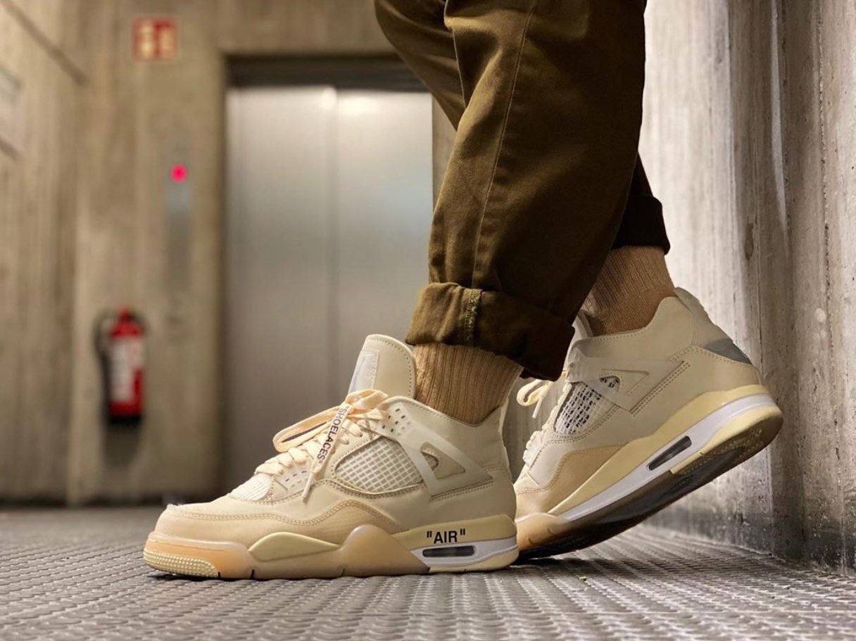 Jordan 4 Retro 'Off-White Sail' Women's - POIZON
