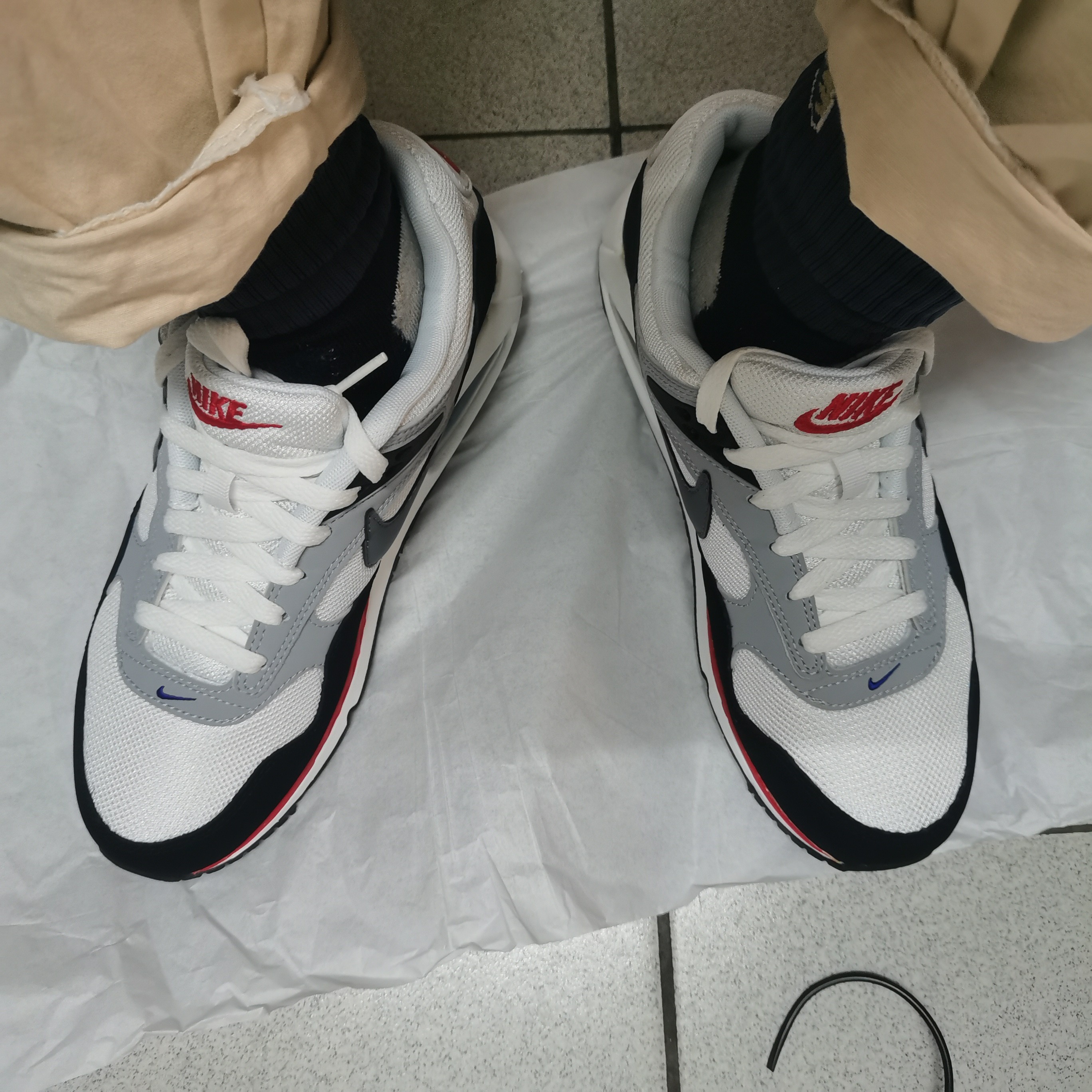 美品  Max Air Nike Correlate POIZON - Red Black White 靴
