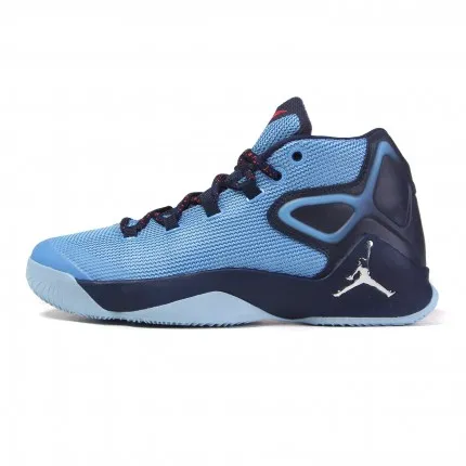 Jordan Melo M12 Cushioning Anti-Slip And Wear-Resistant High-Top Performance Basketball Shoes Men's Sky Blue-0