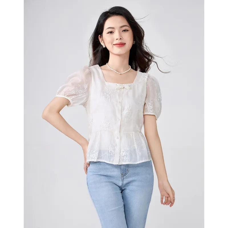 Love Elaine Shirt Women's Apricot-4