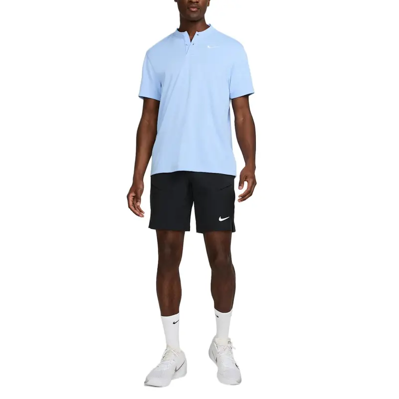 Nike CourtDri Fit Polo Shirt Men's Aluminum/White-1
