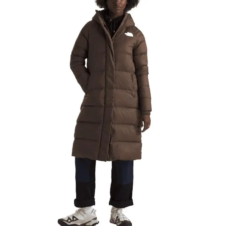THE NORTH FACE Hydrenalite Down Parka Stormflap Down Jacket Women's Smoky Brown-1