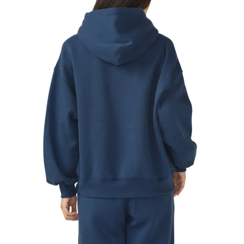 Converse CHENILLE SWEAT HOODIE LDS Sweatshirt Women's Dark Blue-3