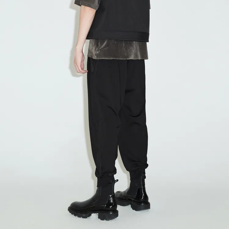 CROQUIS Knitted Sweatpants Men 001 Jet Black-3