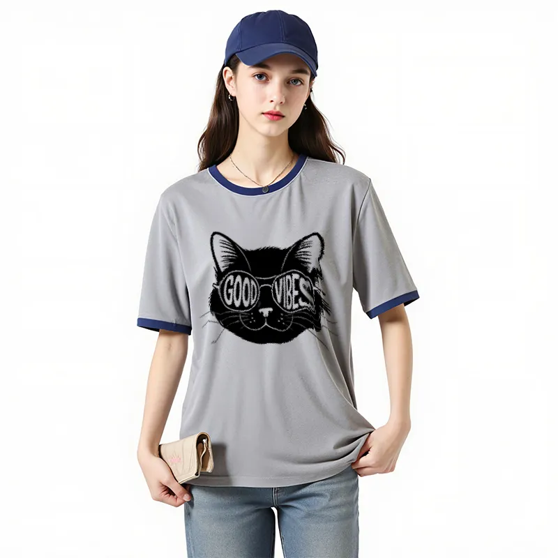 FAIRWHALE Drop Shoulder Sleeve T Shirt Women's-26