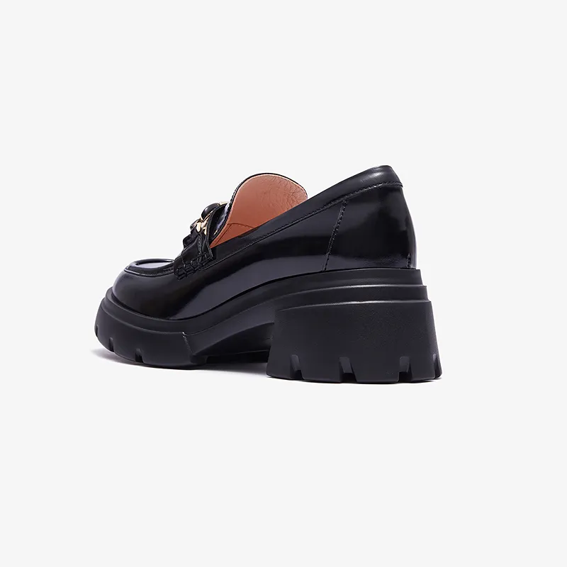 Le Saunda Chunky Heel High Heels Women's Black-3