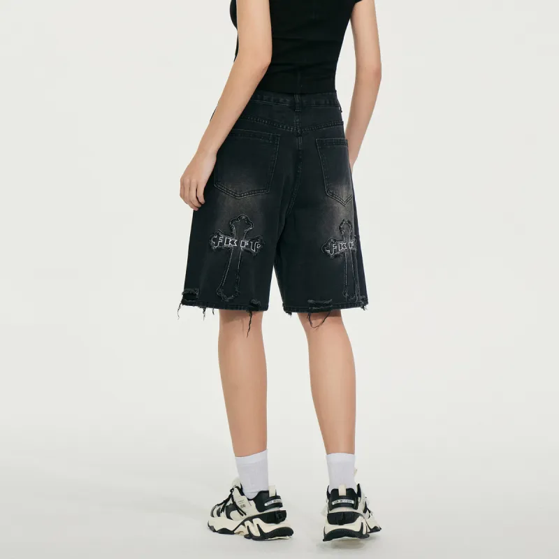 FKFT Denim Shorts Unisex-4