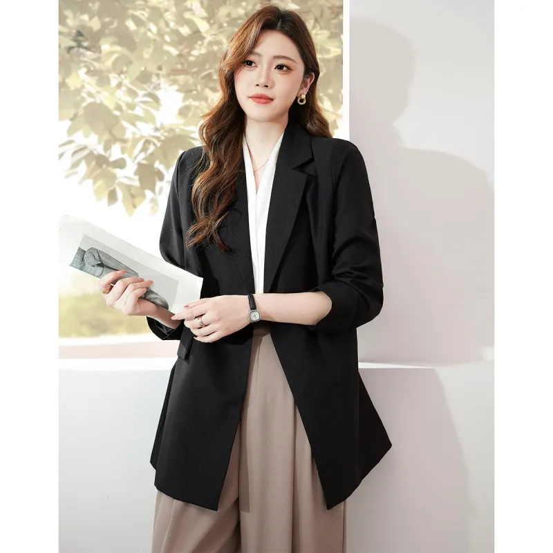 Like The Age Of Water Velvet feel Coat Women's Black-1