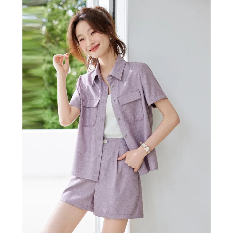 TERRE BLEUE Casual Suit Women's Purple-5
