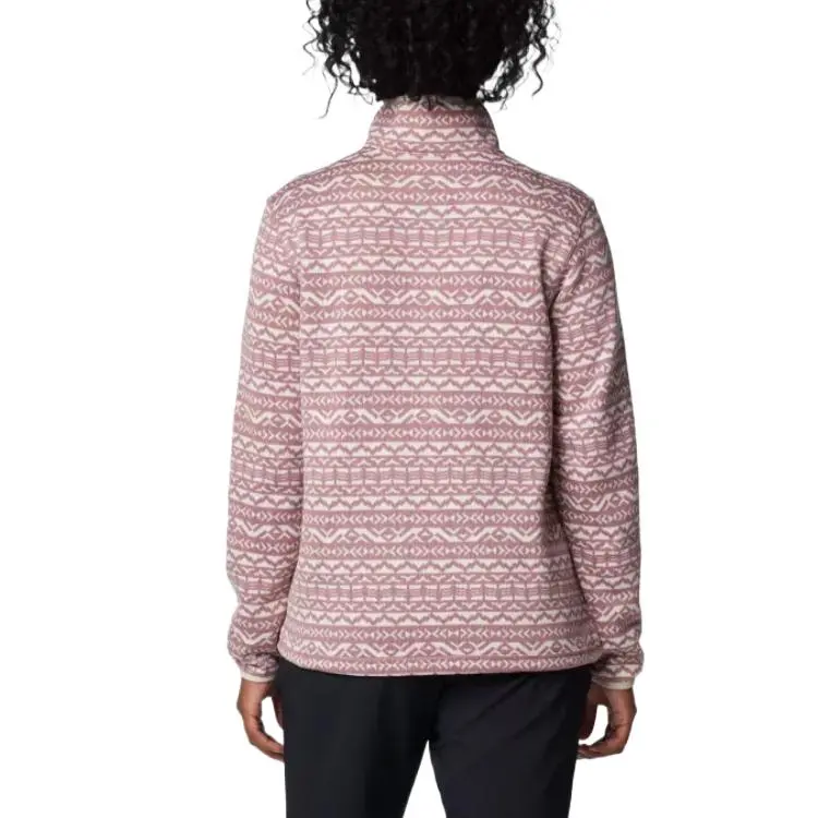 Columbia Sweater Weather Printed Full Zip Jacket Jacket Women's Pink-1