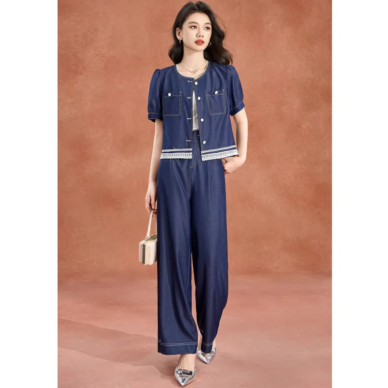 Mylan Casual Suits Women's Blue-3