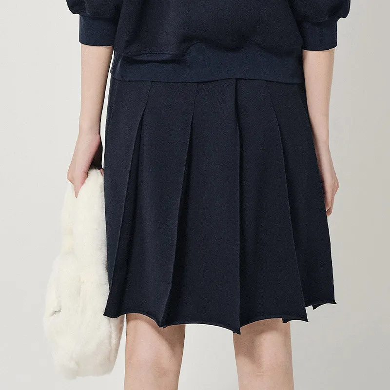 D'zzit Casual Short Skirts Women's Dark Blue-3