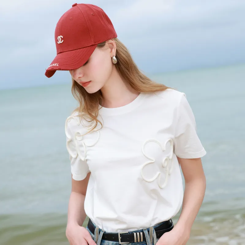 3COLOUR T Shirt Women's Pearl White-5