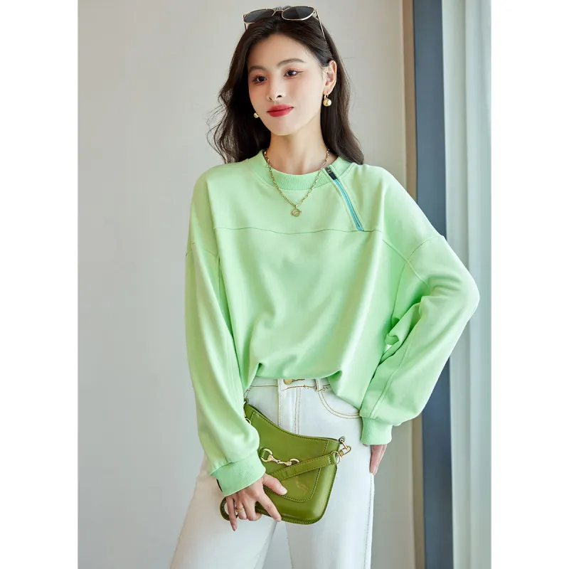 Like The Age Of Water Sweatshirt Women's Neon Green-2
