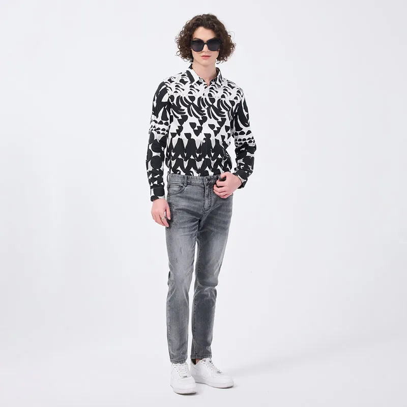 DAVID NAMAN Jeans Men Gray-2