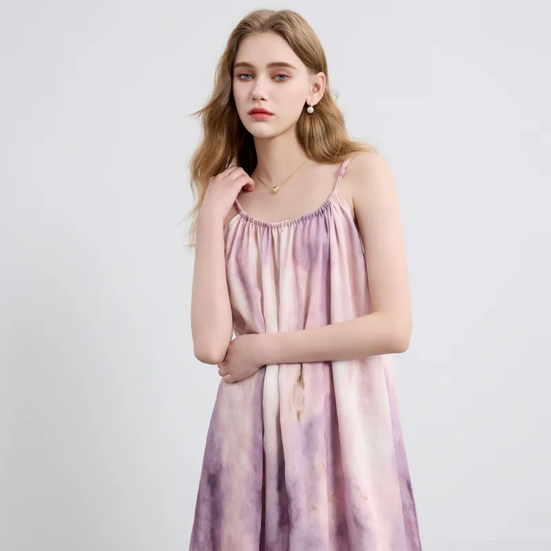 3COLOUR Slip Dress Women's Purple Blended-5