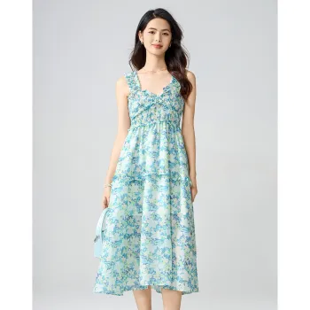 Love Elaine Summer Slip Dress Women's Green