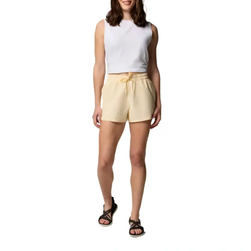 Columbia Bogata Bay Casual Shorts Women's Lemon-3