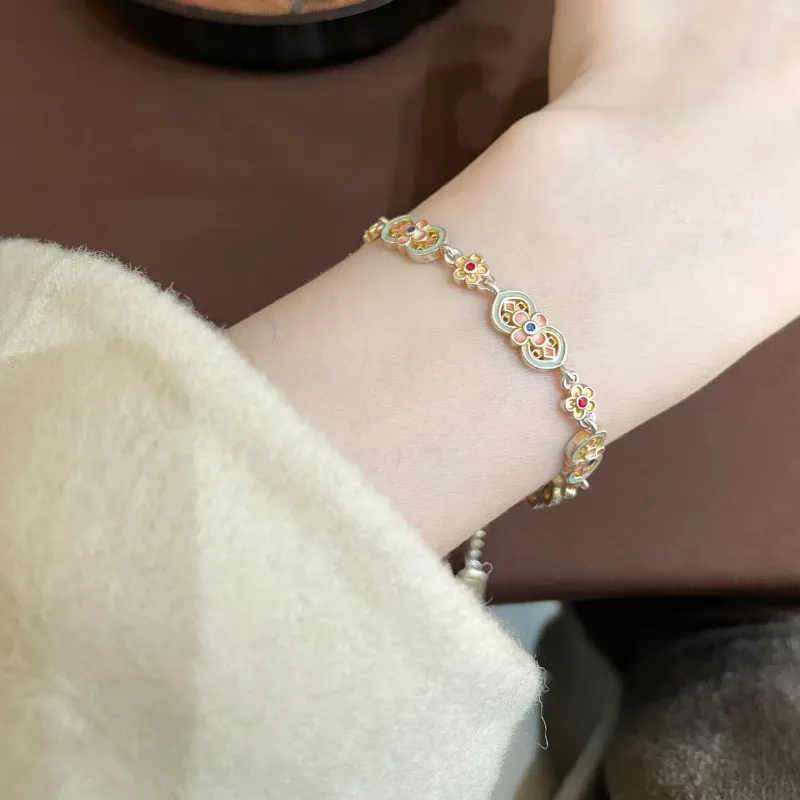 FUYUFU S999 Fine Silver Pure Silver Bracelets Women's-3