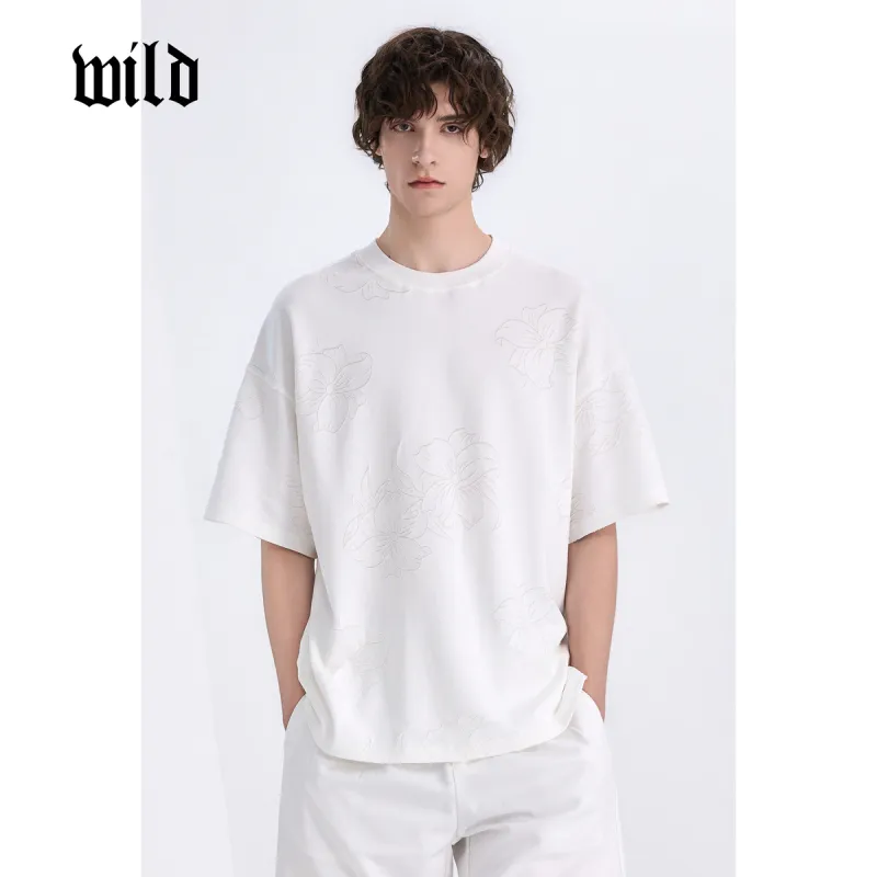 WILD LEADER T Shirts Unisex Minimalist White[TW5118154]-4