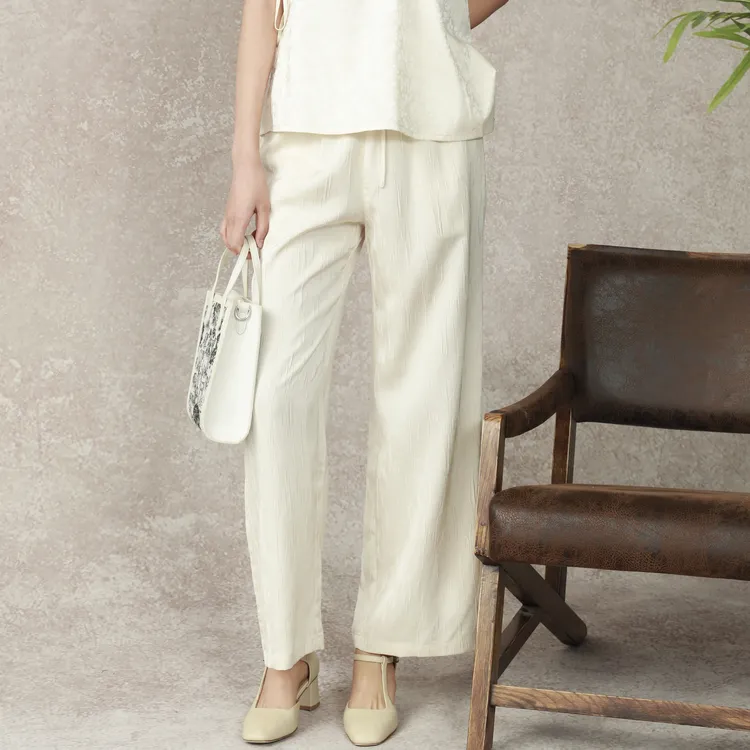 SETIROM Casual Pants Women's Ecru-2