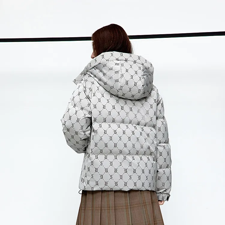 BOSIDENG BOSIDENG Letter Aging Down Jacket Unisex-4
