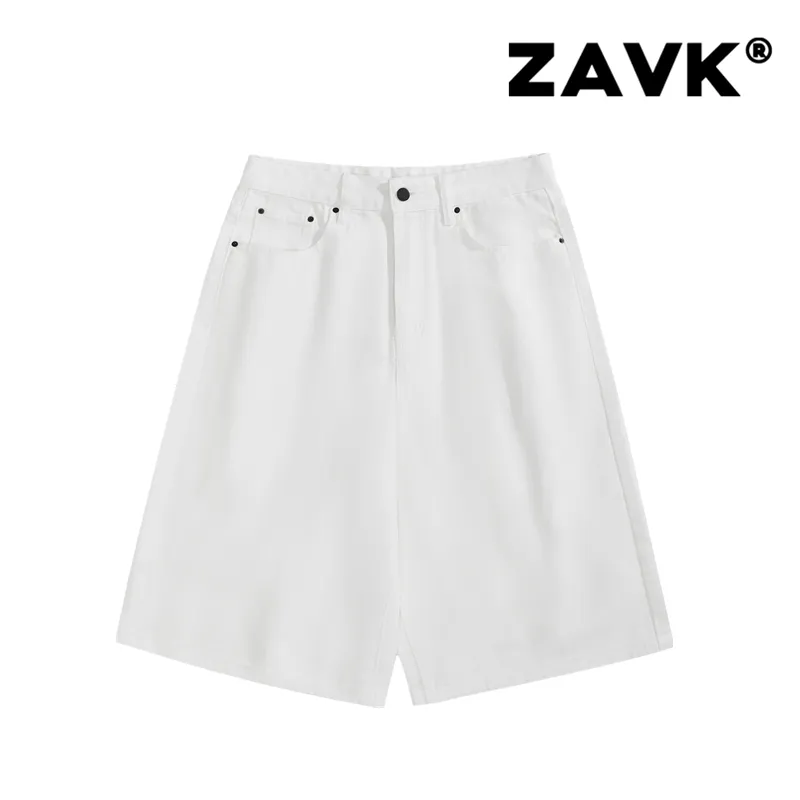 ZAVK Denim Shorts Women's White[Seven Tenths]-1