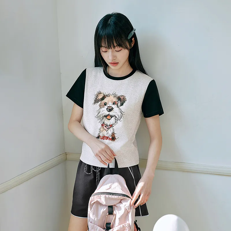 LEDIN T Shirts Women's Black-2
