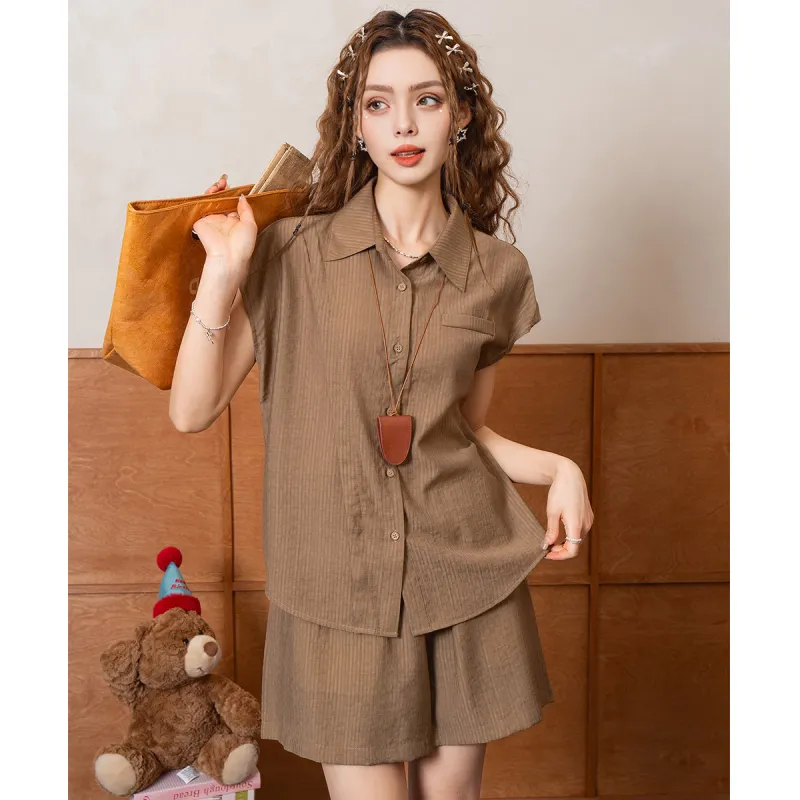 FAWENXIANGZI Summer Casual Suit Loose Fit Women's-2