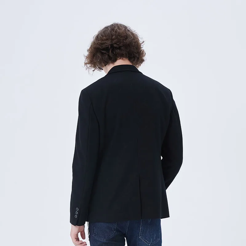 DAVID NAMAN Business Suits Coats Men's Black-5