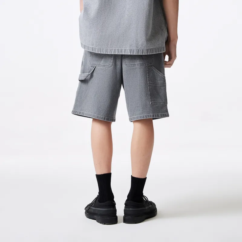 JACK&JONES Denim Shorts Men A17 Medium Gray Denim-3