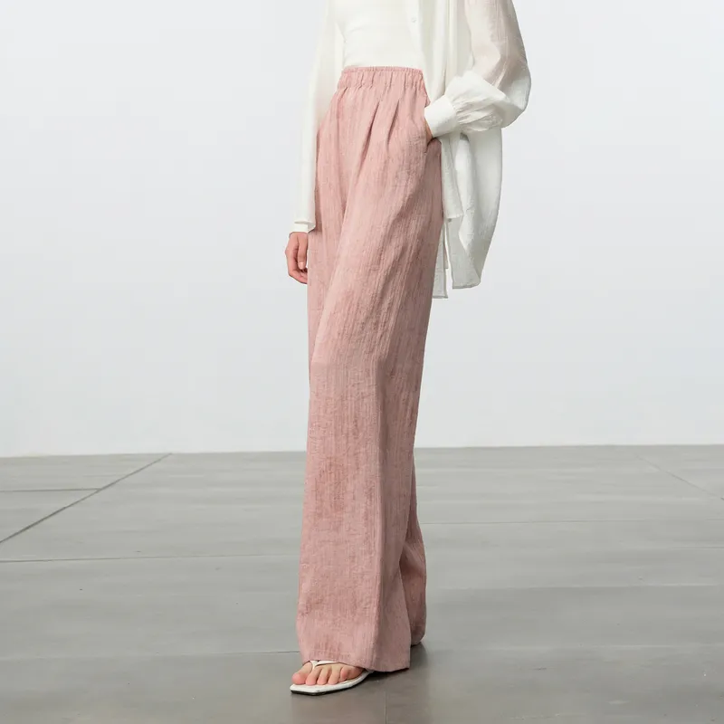 3COLOUR Casual Pants Women's Cherry Blossom Pink-4
