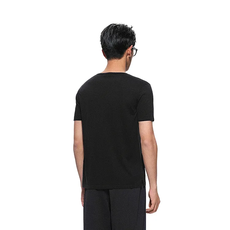 CROQUIS Black Thread T Shirt Men's-3