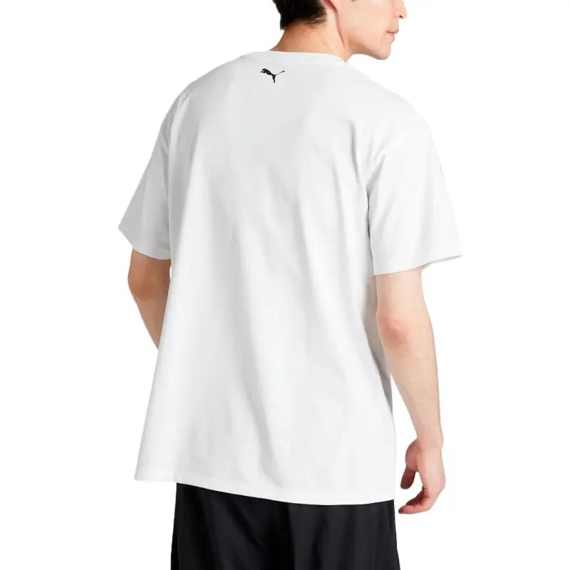 PUMA ESS T Shirts Men White-3