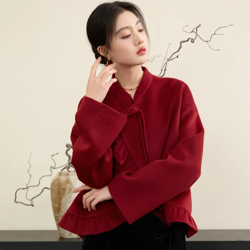 3COLOUR Coats Women's Red-3