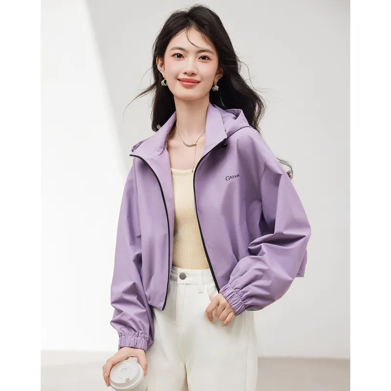 XINFEIYU Jackets Women's Purple-4