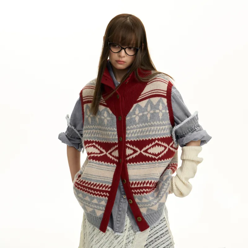 TGNS Sweater Unisex Vintage Red-4