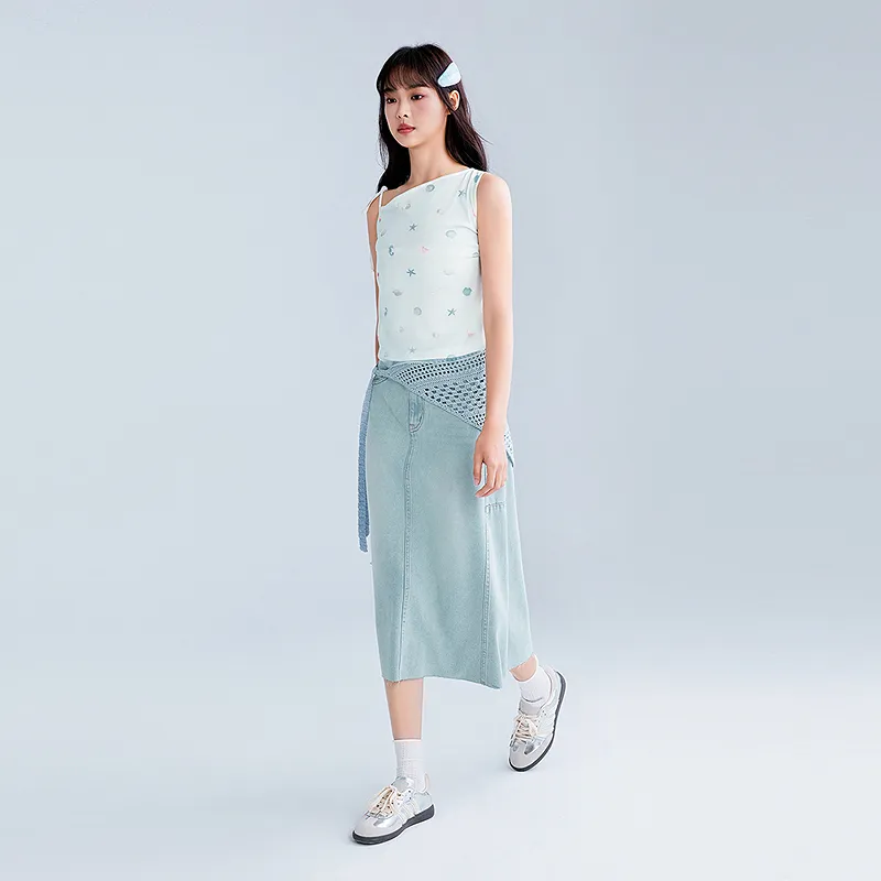 LEDIN Tank Tops Women's Melt Ice Blue-5