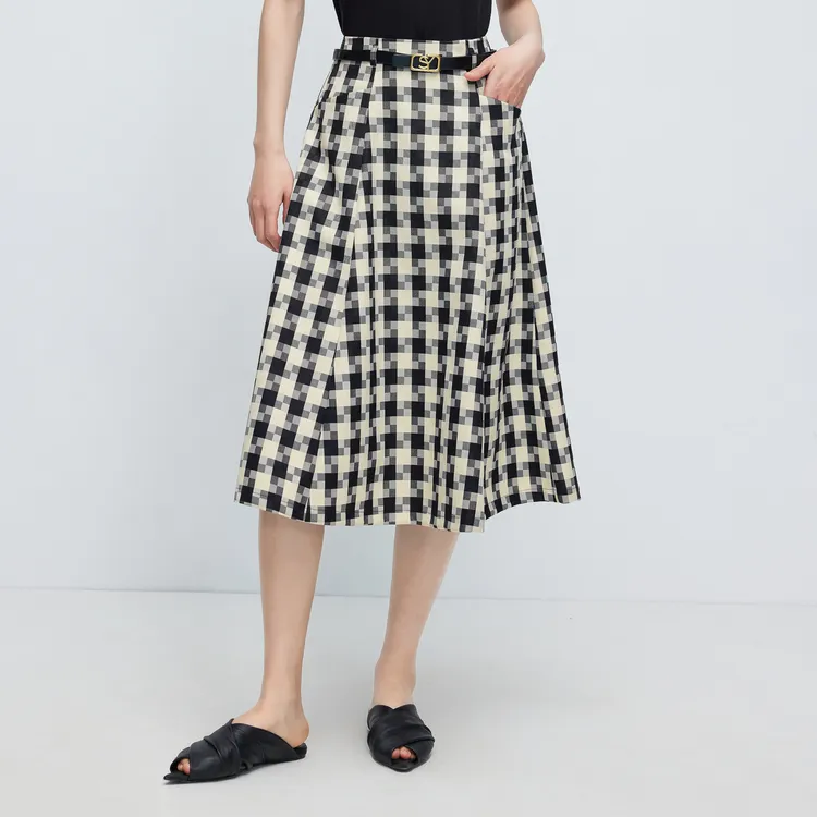 SHUIYUNJIAN Casual Long Skirt Women's-3